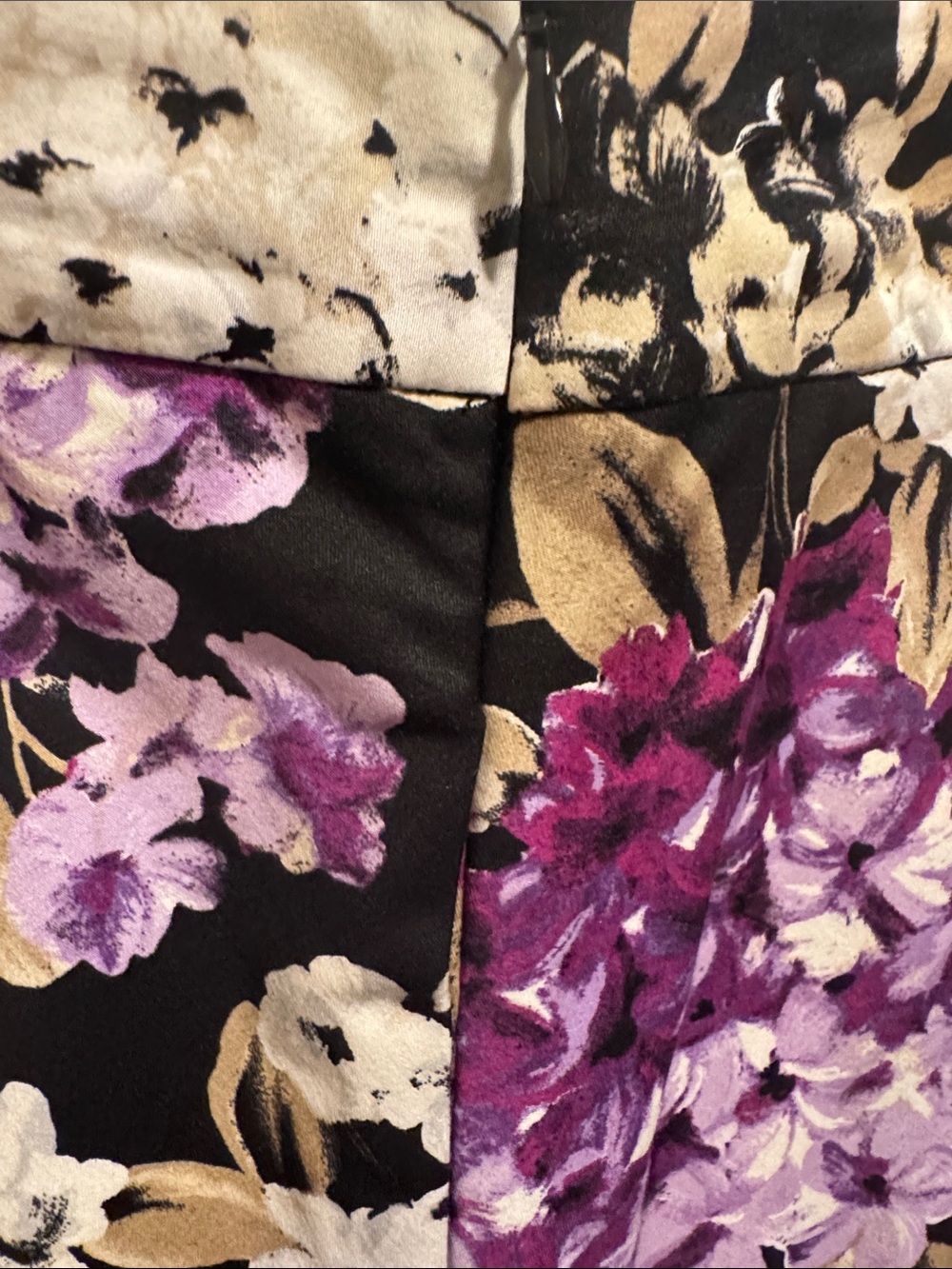 White House Black Market Floral Hydrangea Pleated Mini Skirt Women’s 2 (M) Lined - Picture 7 of 8